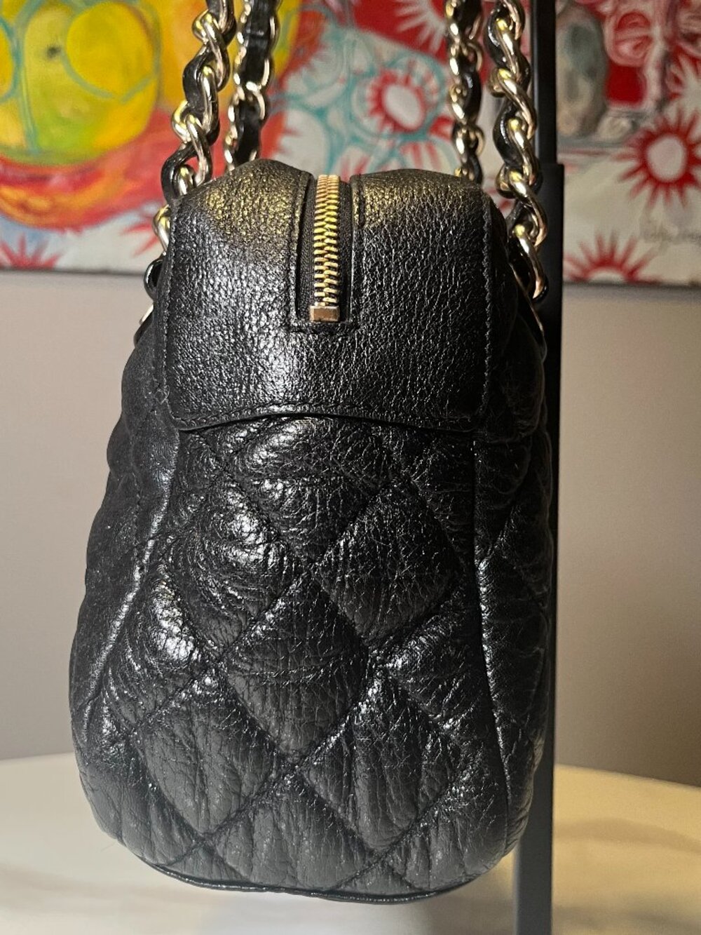 Kate Spade New York Elizabeth Gold Coast Quilted Black Leather Shoulder Bag - Picture 4 of 14